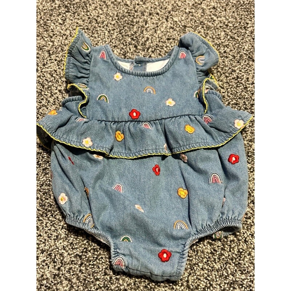 K39 Mud Pie mudpie romper bubble‎  6-9 months rainbow pride
